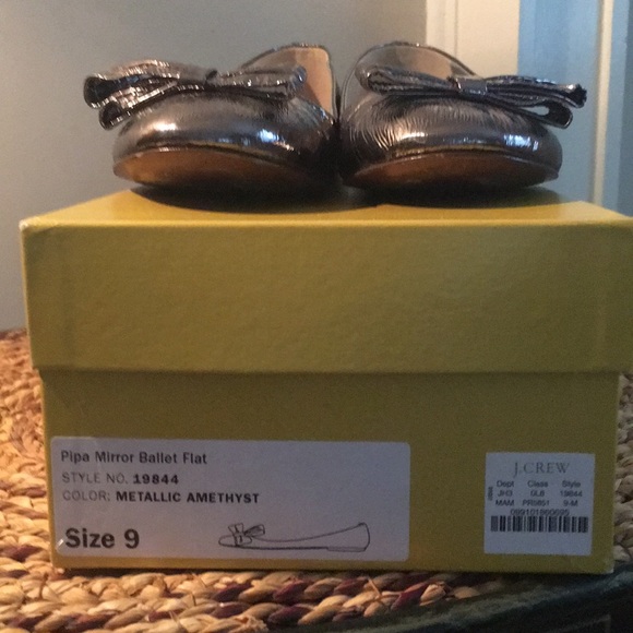 J Crew Pipa Mirror Ballet Flat Shoes - Picture 8 of 8